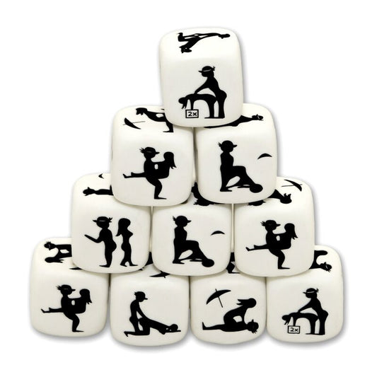 Spicy Devil White Posing Dice | Niks.fi verkkokauppa