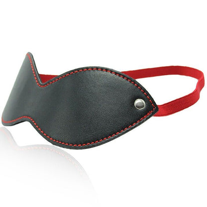 Ohmama Fetish Black-Red Mask With Clamps | Niks.fi verkkokauppa