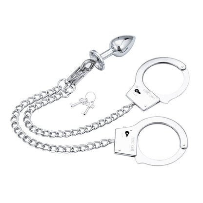 Ohmama Fetish Handcuffs With Metal And Plug | Niks.fi verkkokauppa