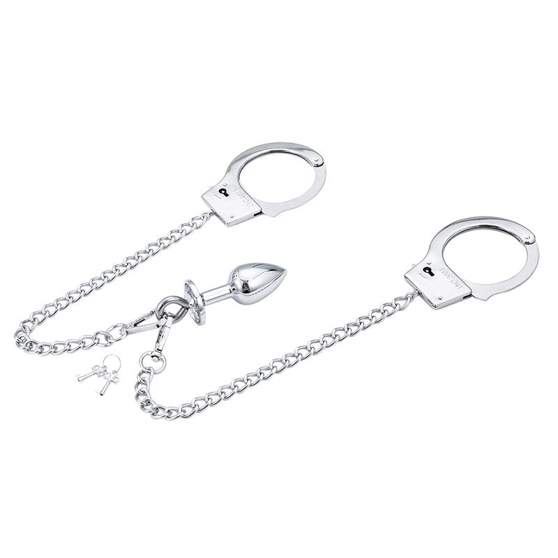 Ohmama Fetish Handcuffs With Metal And Plug | Niks.fi verkkokauppa