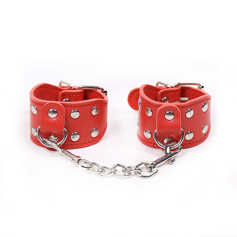 Ohmama Fetish Adjustable Handcuffs With Metal Chain | Niks.fi verkkokauppa