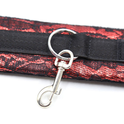 Ohmama Fetish Velvet Handcuffs With Nylon Tape | Niks.fi verkkokauppa
