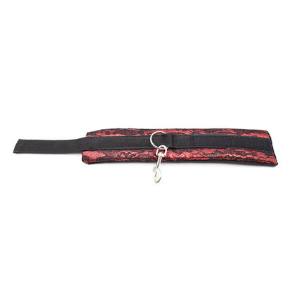 Ohmama Fetish Velvet Handcuffs With Nylon Tape | Niks.fi verkkokauppa