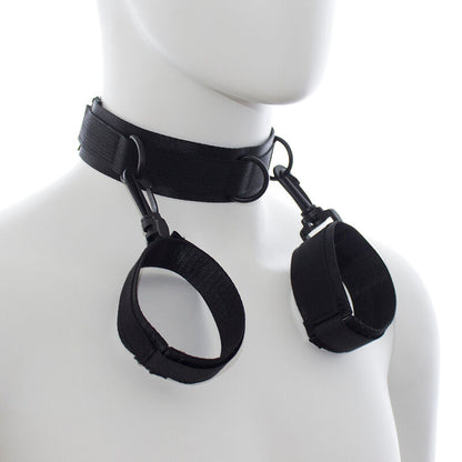 Ohmama Fetish Nylon Handcuffs And Collar | Niks.fi verkkokauppa