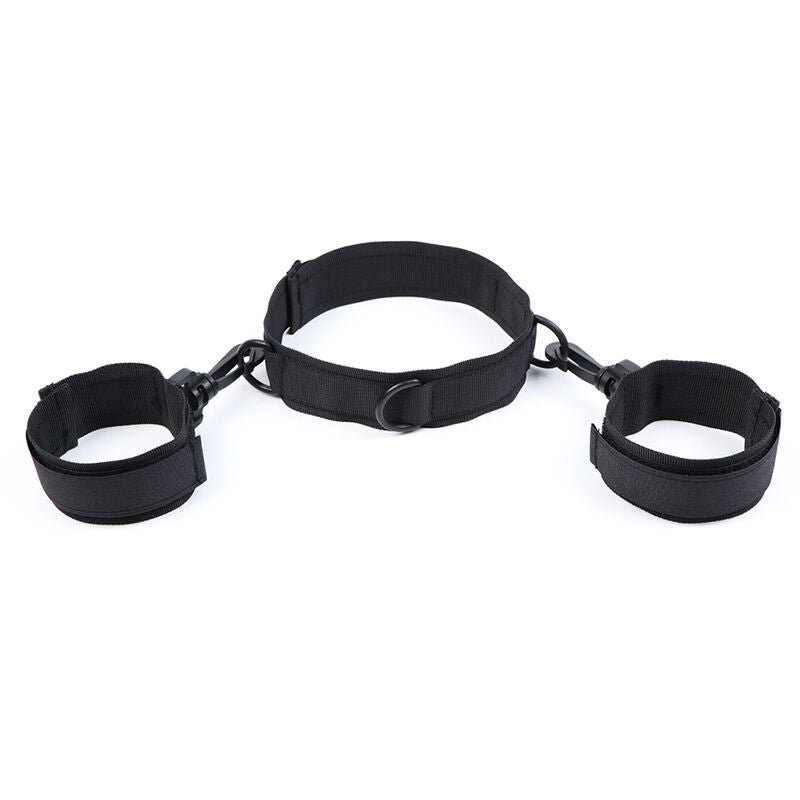 Ohmama Fetish Nylon Handcuffs And Collar | Niks.fi verkkokauppa