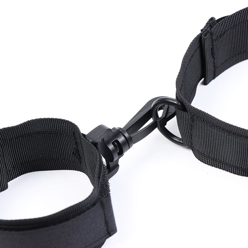 Ohmama Fetish Nylon Handcuffs And Collar | Niks.fi verkkokauppa