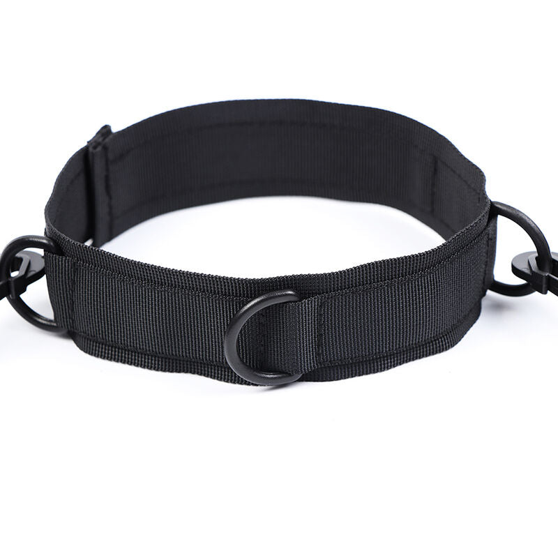 Ohmama Fetish Nylon Handcuffs And Collar | Niks.fi verkkokauppa