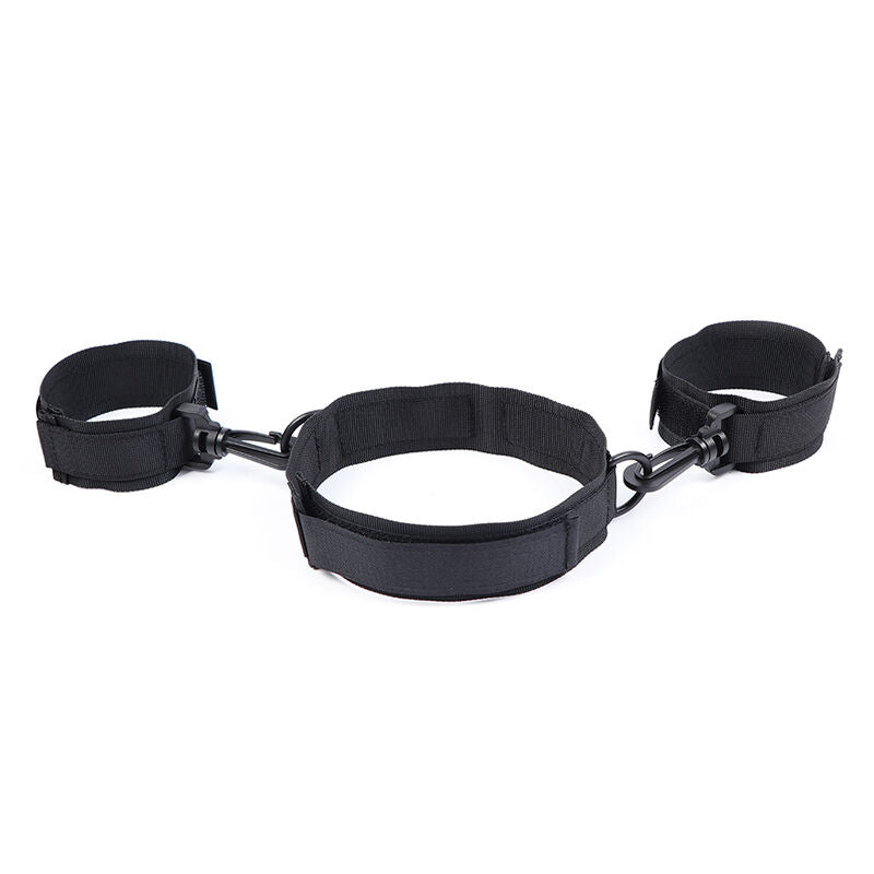 Ohmama Fetish Nylon Handcuffs And Collar | Niks.fi verkkokauppa