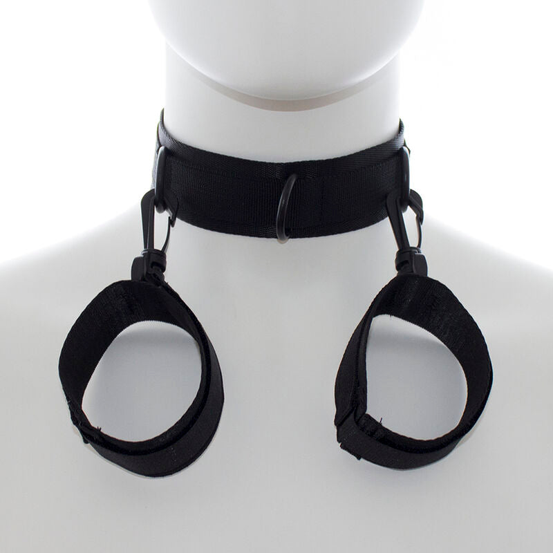 Ohmama Fetish Nylon Handcuffs And Collar | Niks.fi verkkokauppa