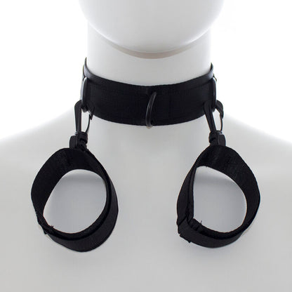 Ohmama Fetish Nylon Handcuffs And Collar | Niks.fi verkkokauppa