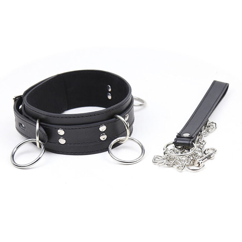 Ohmama Fetish Submission Necklace With 3 Rings | Niks.fi verkkokauppa