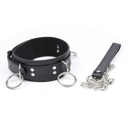 Ohmama Fetish Submission Necklace With 3 Rings | Niks.fi verkkokauppa