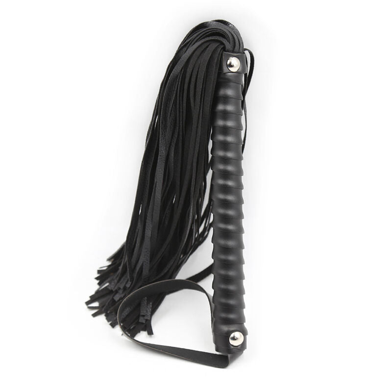 Ohmama Fetish Textured Handle Whip | Niks.fi verkkokauppa