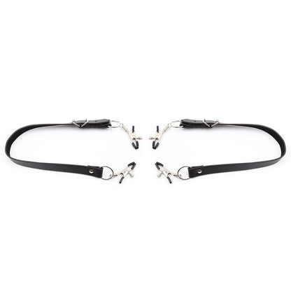 Ohmama Fetish Clitoris Clamps With Leg Straps | Niks.fi verkkokauppa