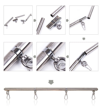 Ohmama Fetish Restraint Bar 4 Hooks | Niks.fi verkkokauppa