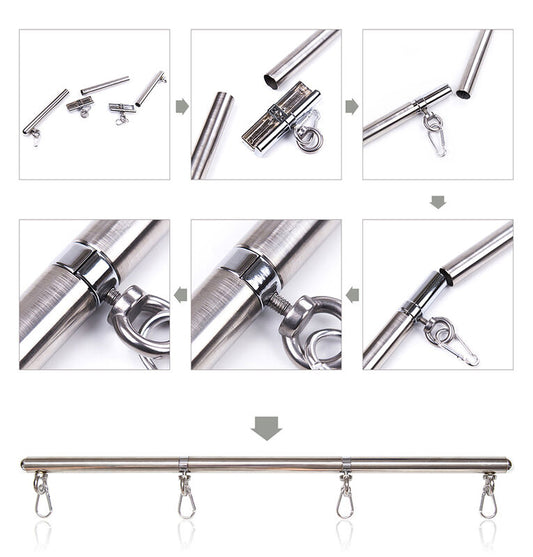 Ohmama Fetish Restraint Bar 4 Hooks | Niks.fi verkkokauppa
