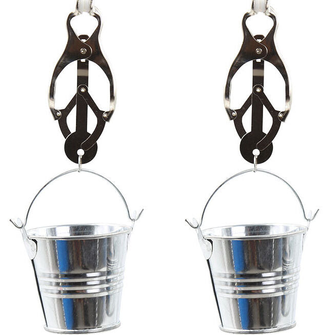 Ohmama Fetish Nipple Clamps With Buckets | Niks.fi verkkokauppa