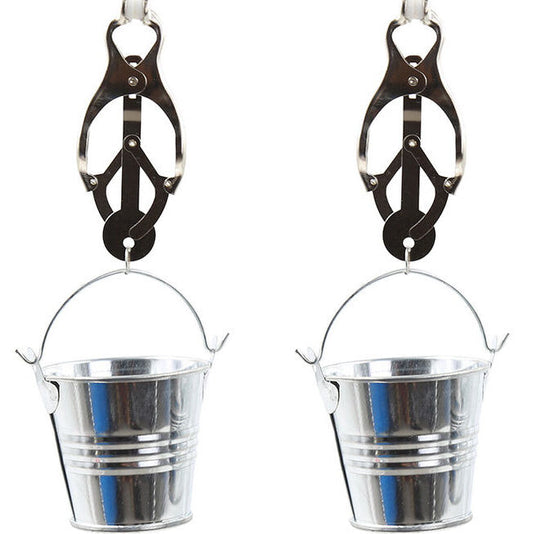 Ohmama Fetish Nipple Clamps With Buckets | Niks.fi verkkokauppa