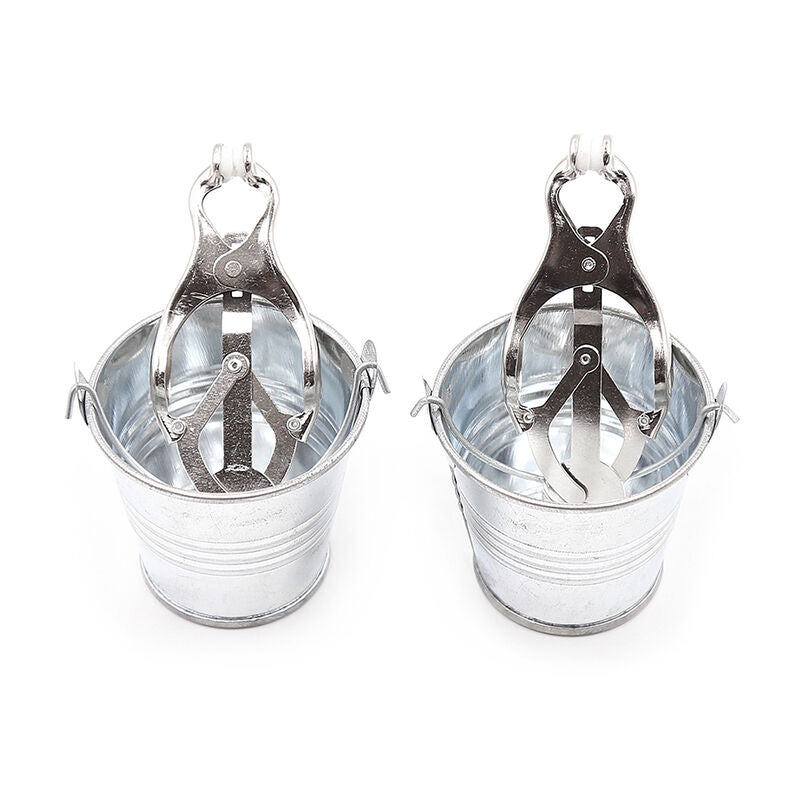 Ohmama Fetish Nipple Clamps With Buckets | Niks.fi verkkokauppa