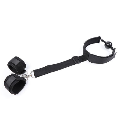 Ohmama Fetish Fetish Neoprene Gag With Hand Cuffs | Niks.fi verkkokauppa