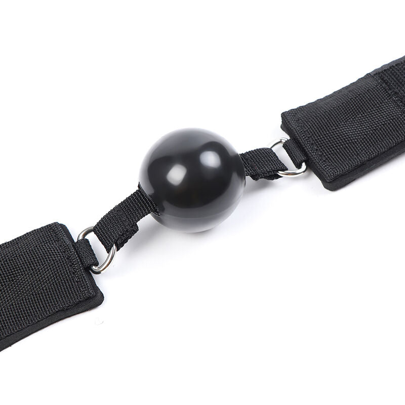 Ohmama Fetish Fetish Neoprene Gag With Hand Cuffs | Niks.fi verkkokauppa
