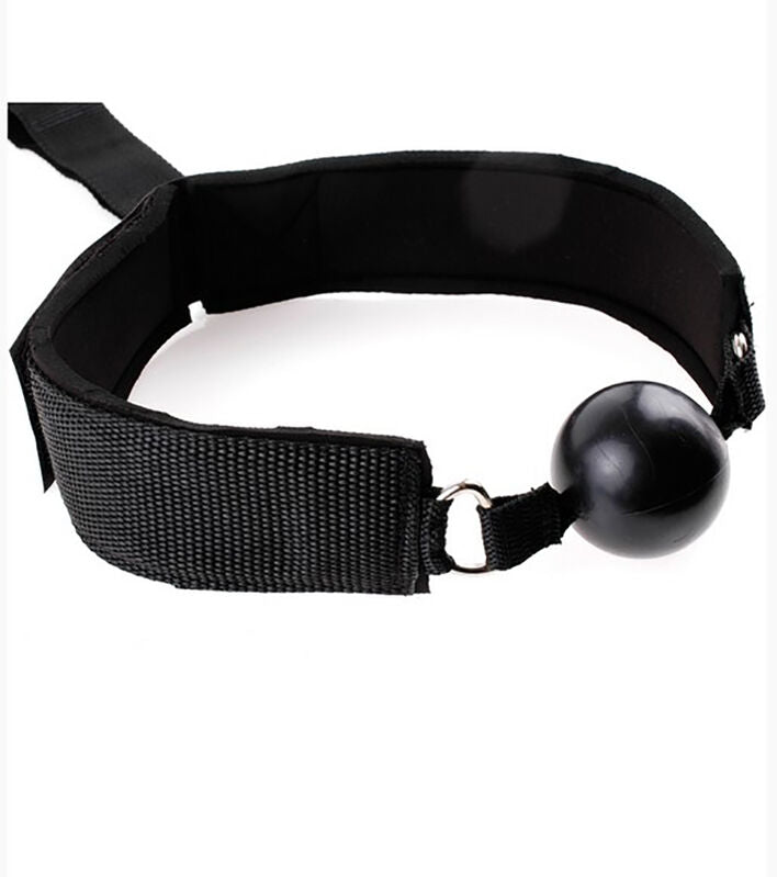 Ohmama Fetish Fetish Neoprene Gag With Hand Cuffs | Niks.fi verkkokauppa