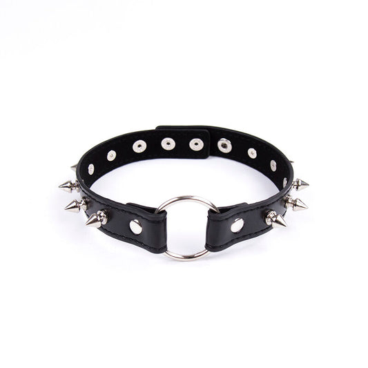 Ohmama Fetish Spikes Punk Collar | Niks.fi verkkokauppa