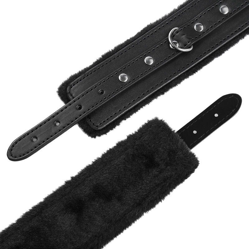 Ohmama Fetish Premium Fur Lined Wrist Restraints | Niks.fi verkkokauppa