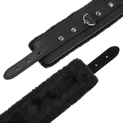Ohmama Fetish Premium Fur Lined Wrist Restraints | Niks.fi verkkokauppa