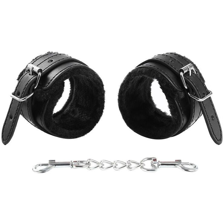 Ohmama Fetish Premium Fur Lined Wrist Restraints | Niks.fi verkkokauppa