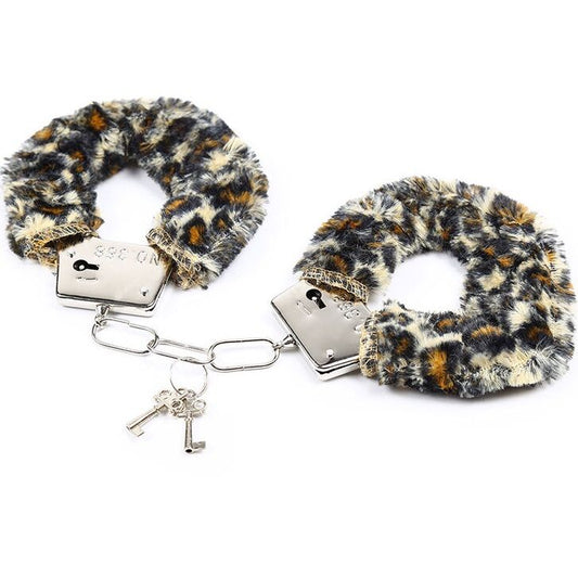 Ohmama Fetish Velveteen Furlined Metal Wrist Cuffs | Niks.fi verkkokauppa