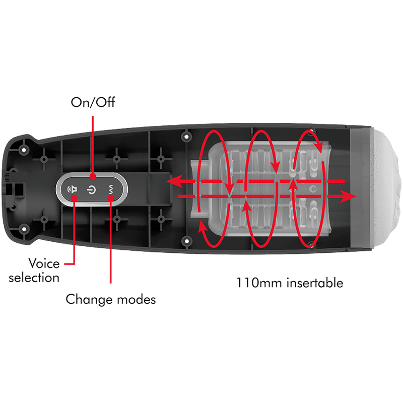Jamyjob Tornado 360 Rotate Tech Stroker | Niks.fi verkkokauppa