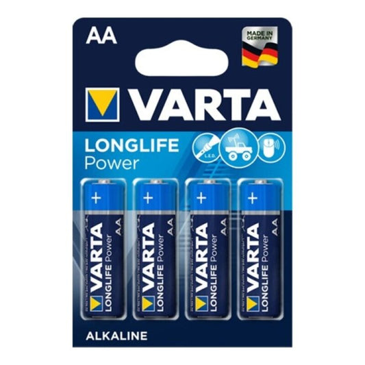 Varta Longlife Power Alkaline Battery Aa Lr6 4 Unit | Niks.fi verkkokauppa
