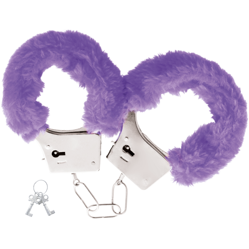 Ohmama Fetish Flurry Metal Cuffs Purple | Niks.fi verkkokauppa