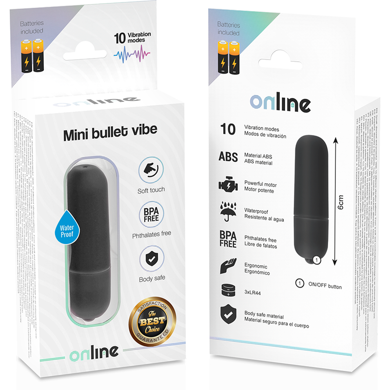 Online Mini Bullet Vibe Black | Niks.fi verkkokauppa