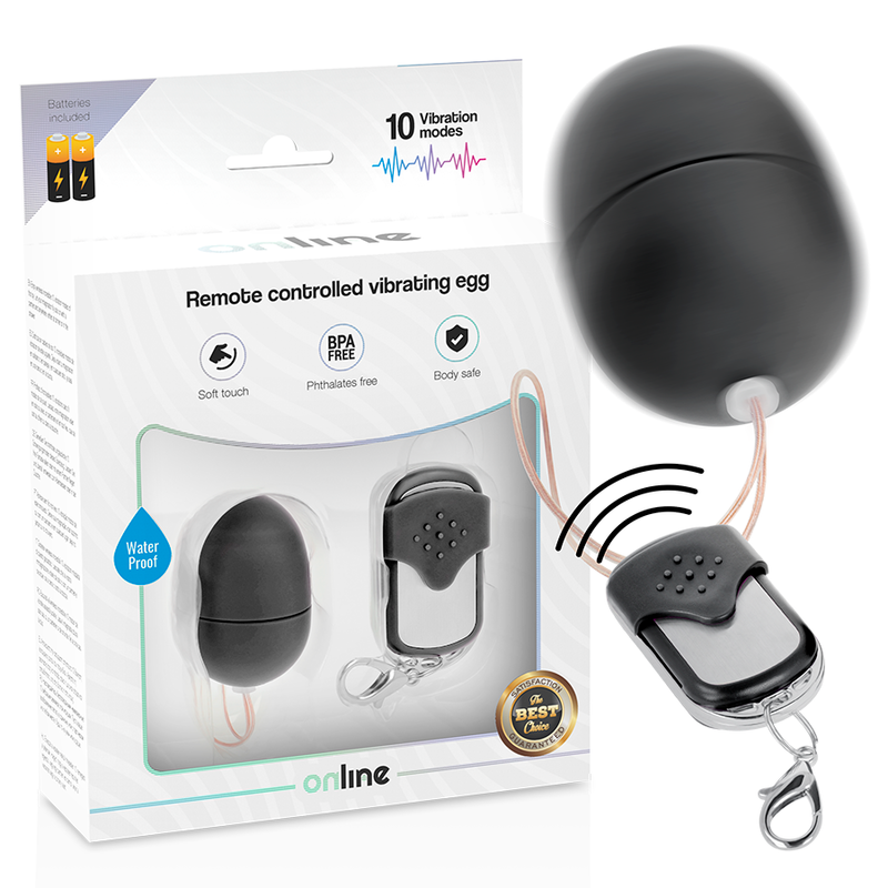 Online Remote Control Vibrating Egg S Black | Niks.fi verkkokauppa