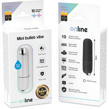 Online Mini Bullet Vibe Silver | Niks.fi verkkokauppa