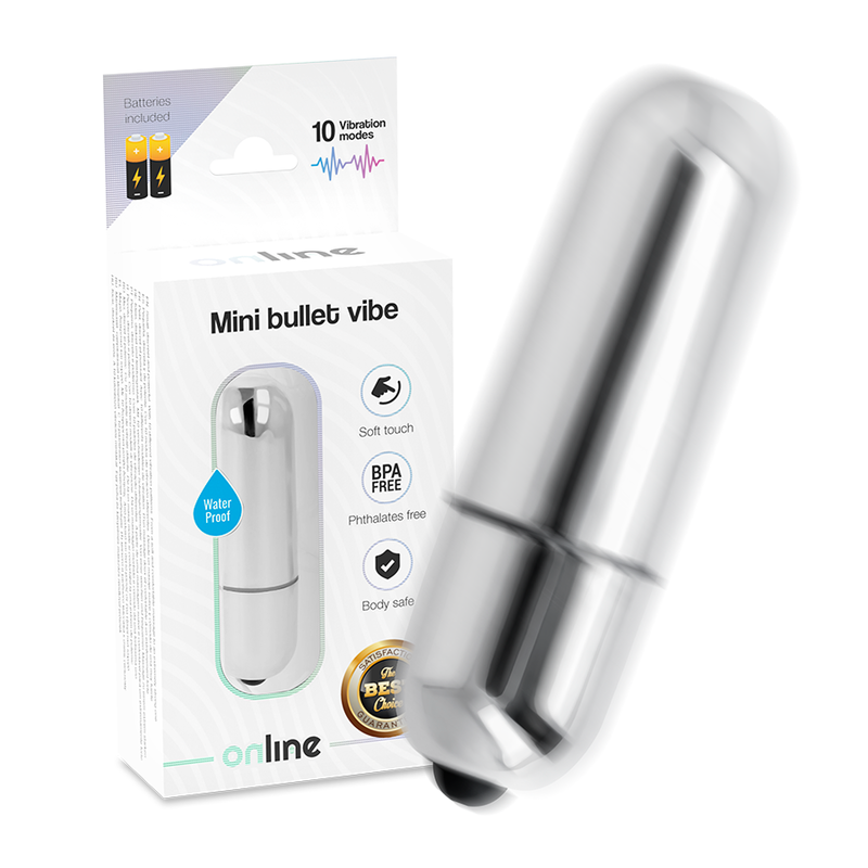 Online Mini Bullet Vibe Silver | Niks.fi verkkokauppa