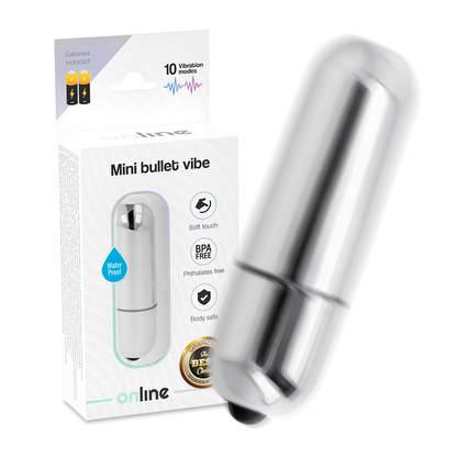 Online Mini Bullet Vibe Silver | Niks.fi verkkokauppa