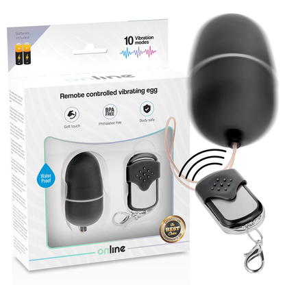 Online Remote Control Vibrating Egg M Black | Niks.fi verkkokauppa
