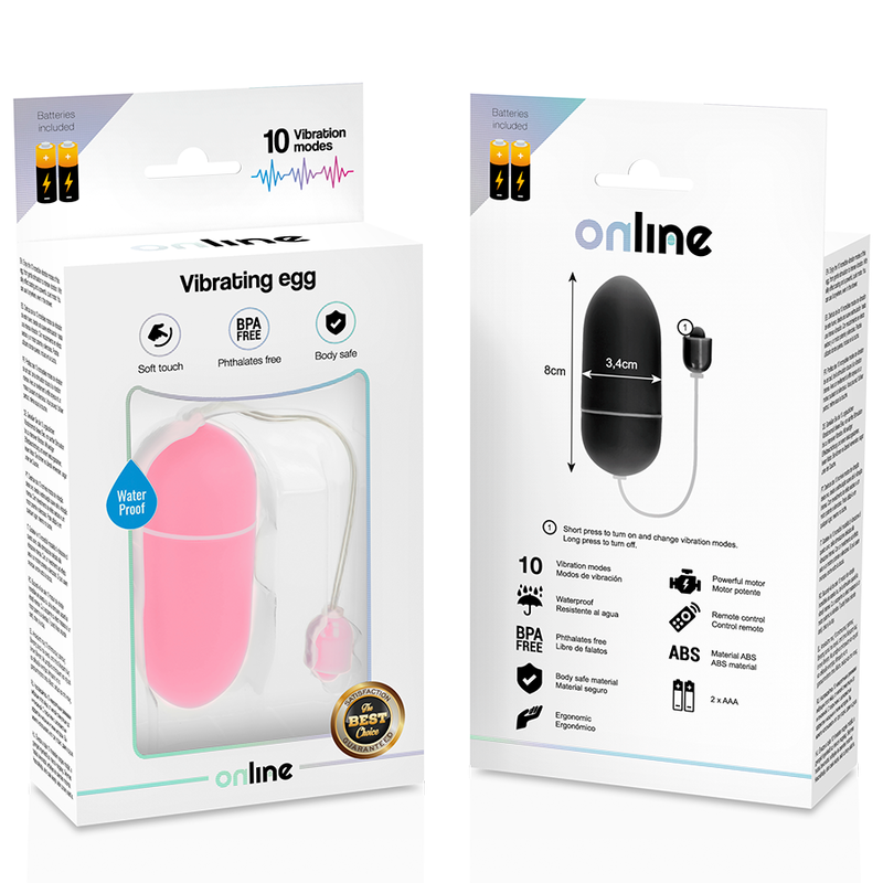Online Waterproof Vibrating Egg Pink | Niks.fi verkkokauppa