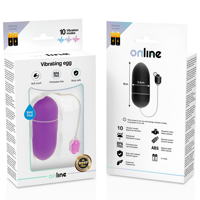 Online Waterproof Vibrating Egg Purple | Niks.fi verkkokauppa