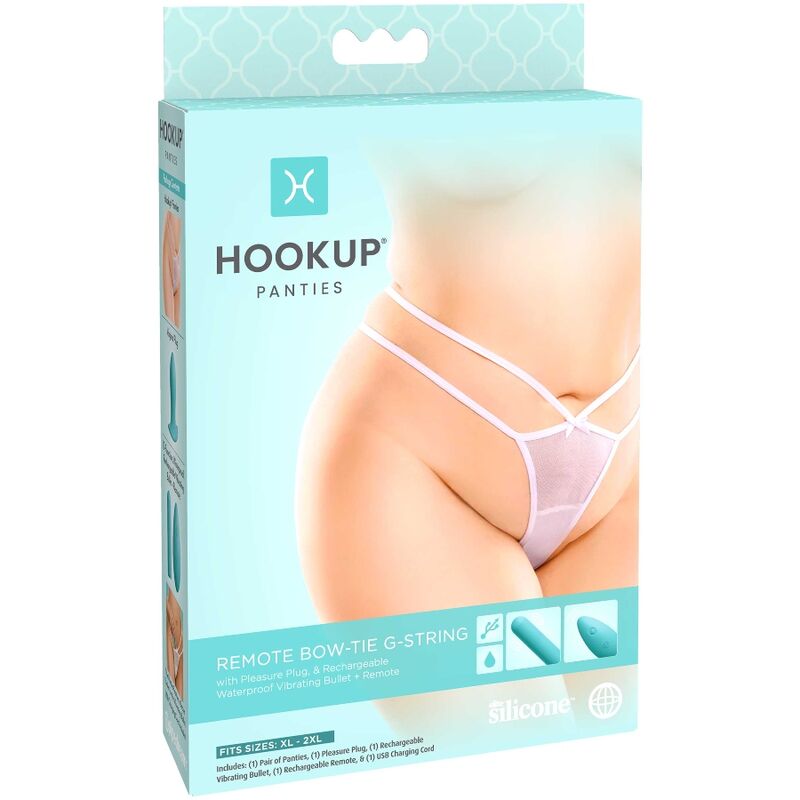 Hook Up Panties Remote Bow-Tie G-String Size Xl/Xxl | Niks.fi verkkokauppa