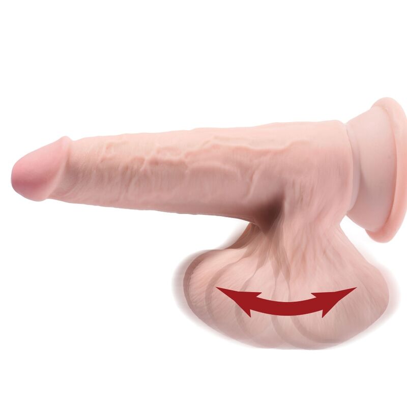 King Cock Plus 3D Dildo Swinging Balls 24.5 Cm Light Skin | Niks.fi verkkokauppa