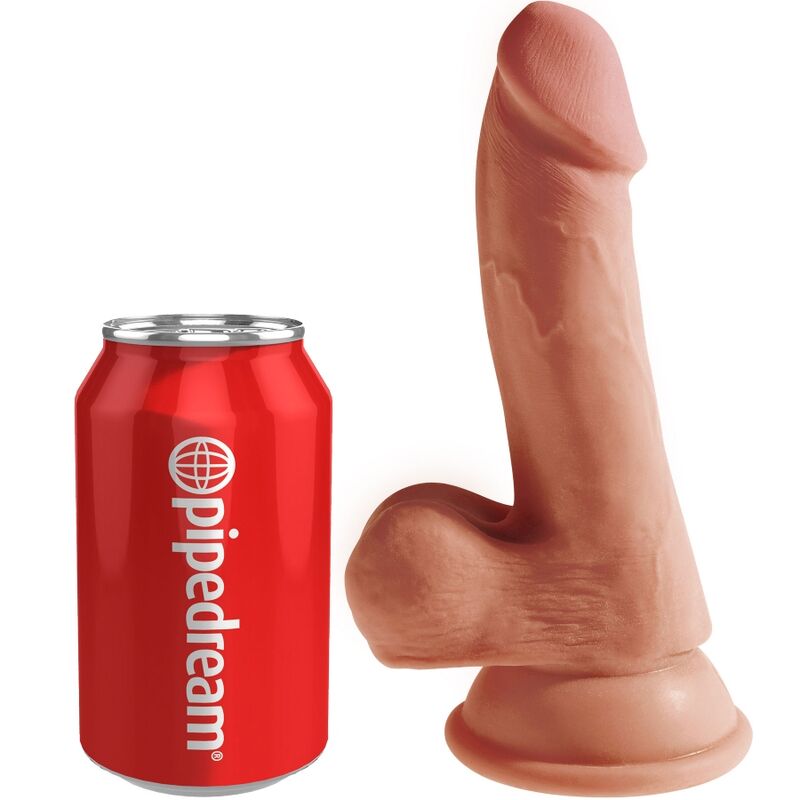 King Cock Plus 3D Dildo With Balls 17 Cm | Niks.fi verkkokauppa