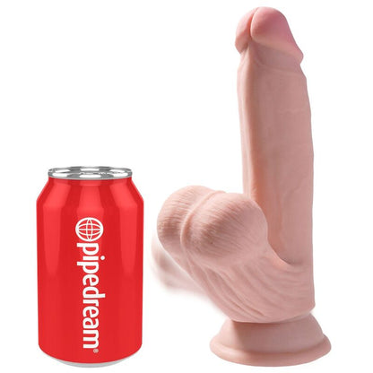 King Cock Plus 3D Dildo Swinging Balls 15.2 Cm Light Skin | Niks.fi verkkokauppa