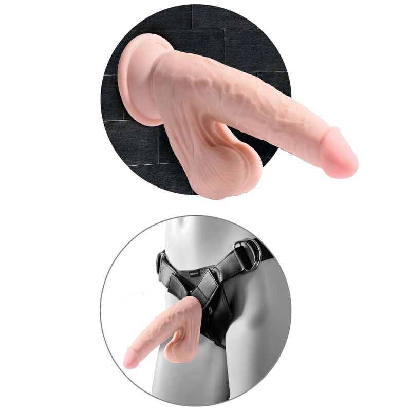 King Cock Plus 3D Dildo Swinging Balls 15.2 Cm Light Skin | Niks.fi verkkokauppa