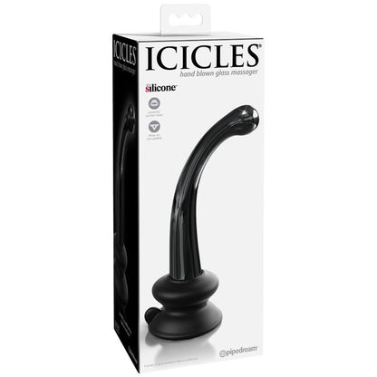 Icicles N. 87 Glass Dildo With Suction Cup | Niks.fi verkkokauppa