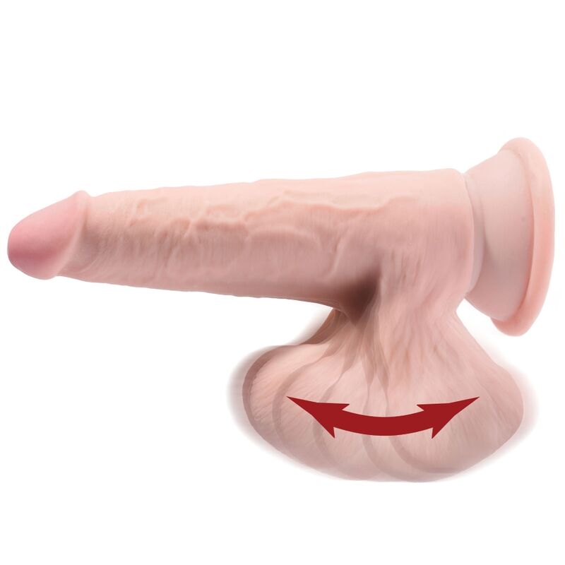 King Cock Plus 3D Dildo Swinging Balls 20.3 Cm | Niks.fi verkkokauppa
