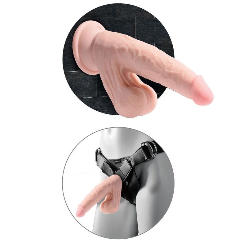 King Cock Plus 3D Dildo Swinging Balls 20.3 Cm | Niks.fi verkkokauppa